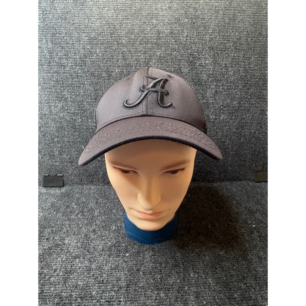 Alabama Crimson Tide Top of the World Black Trucker Hat OneFit M/L 3310